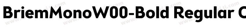 BriemMonoW00-Bold Regular Chisel No字体转换